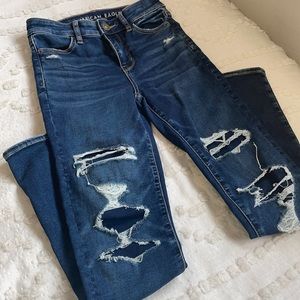American Eagle High Rise Dark Wash Jeans